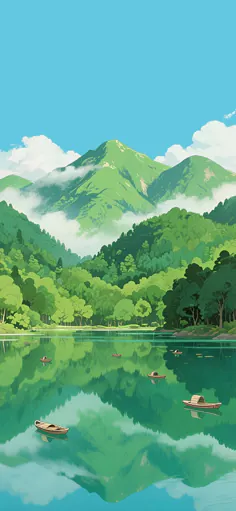 Meadow landscape painting